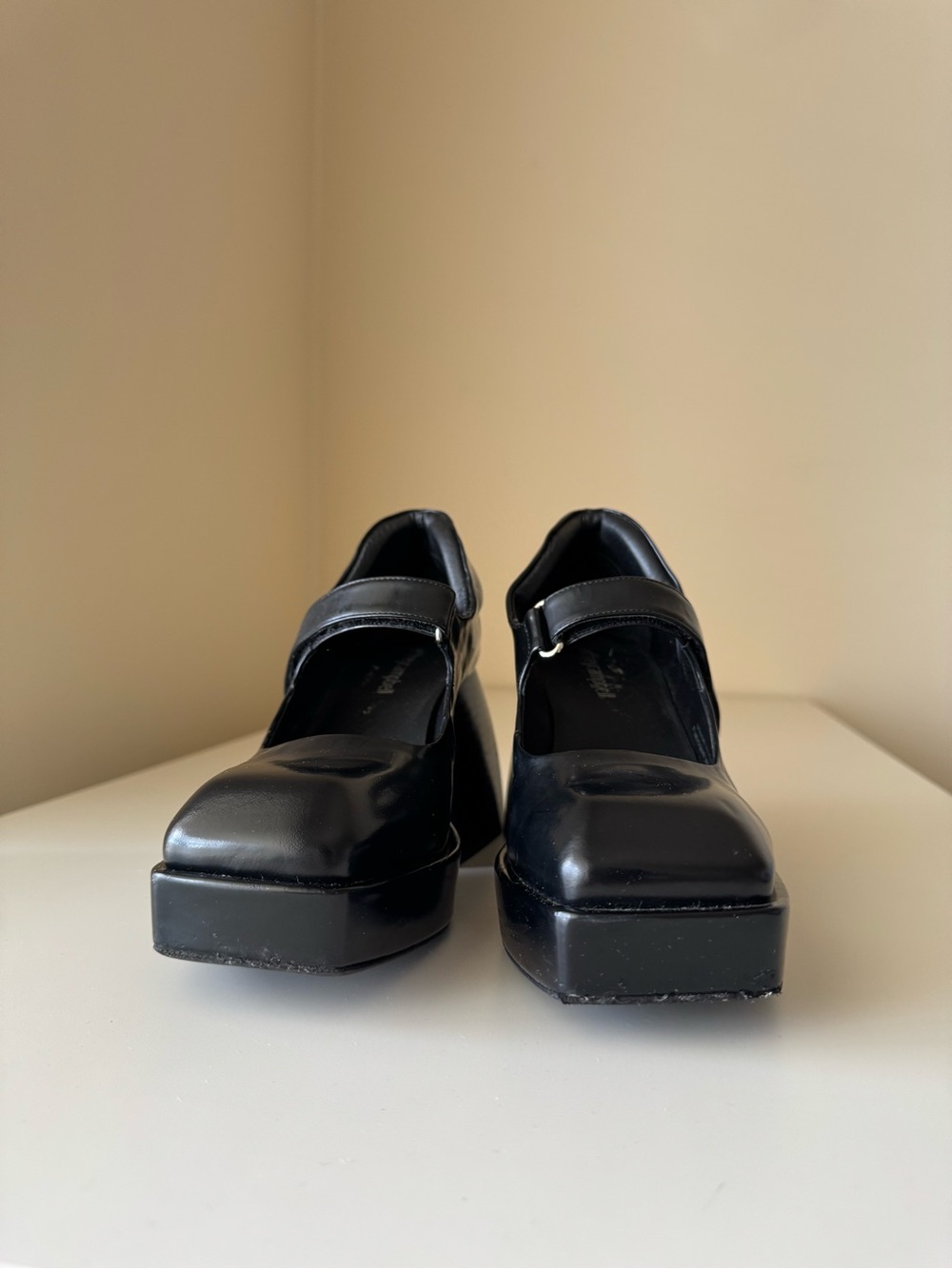 Jeffrey Campbell Reine Platform Mary Jane Pump - Black 6.5 - Picture 7 of 9